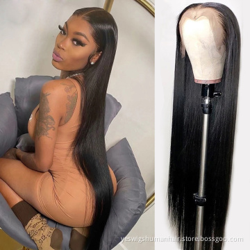 Mink Brazilian Cuticle Aligned Natural Color Human Hair 360 Full Hd Lace Front Wig Transparent Lace Frontal Wigs For Black Women